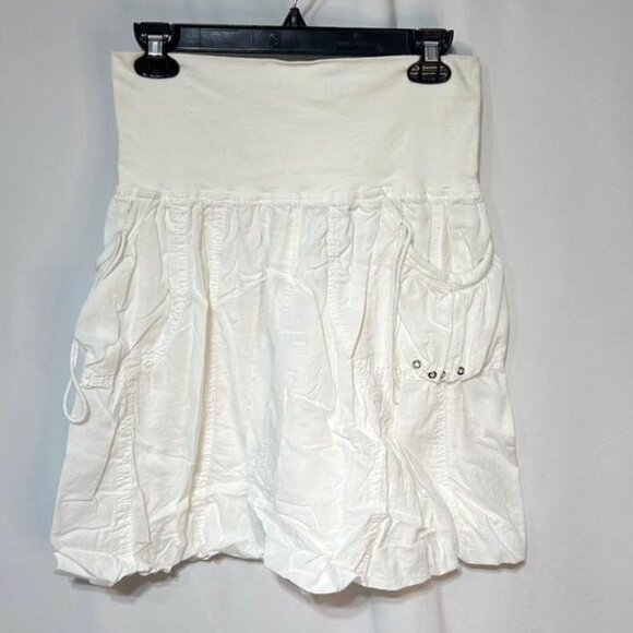 Woman’s balloon lined skirt. Fold over waist. Pockets. Size small. Stretchy! - Picture 1 of 9